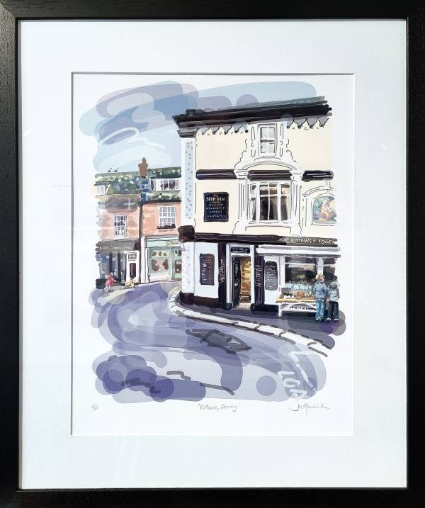 - a , Print by Jo Menhinick, measuring 38 x 30 cm (H x W) framed at 53 x 45 cm £195